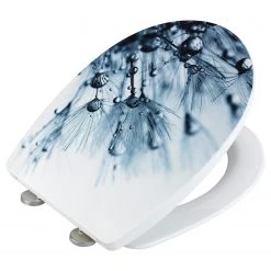 WENKO Siège WC Sereno - Duroplast / Acier inoxydable - Multicolore -Accessoires de salle de bain Soldes 1000243054 210129 09323100330 DETAILS P000000001000243054