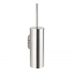 WENKO Brosse WC Orea - Acier inoxydable - Argenté