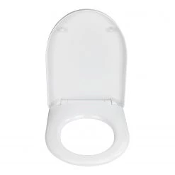 WENKO Siège de WC Exclusive Nr. 9 - Duroplast / Acier inoxydable - Blanc / Argent -Accessoires de salle de bain Soldes 1000243083 210909 10150000026 DETAILS P000000001000243083