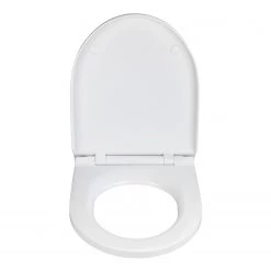 WENKO Siège de WC Exclusive Nr. 6 - Duroplast / Acier inoxydable - Blanc / Argent -Accessoires de salle de bain Soldes 1000243087 210908 16504000008 DETAILS P000000001000243087