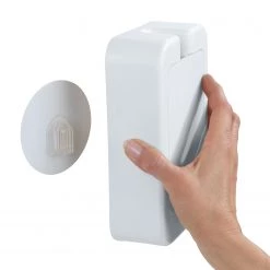 WENKO Brosse WC Osimo - Polyester PVC - Blanc -Accessoires de salle de bain Soldes 1000243088 210129 09324000430 DETAILS P000000001000243088