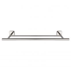 WENKO Porte-serviette Duo Mezzano - Acier inoxydable - Argenté