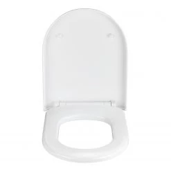 WENKO Siège de WC Exclusive Nr. 1 - Duroplast / Acier inoxydable - Blanc / Argent -Accessoires de salle de bain Soldes 1000243105 210909 10150000030 DETAILS P000000001000243105