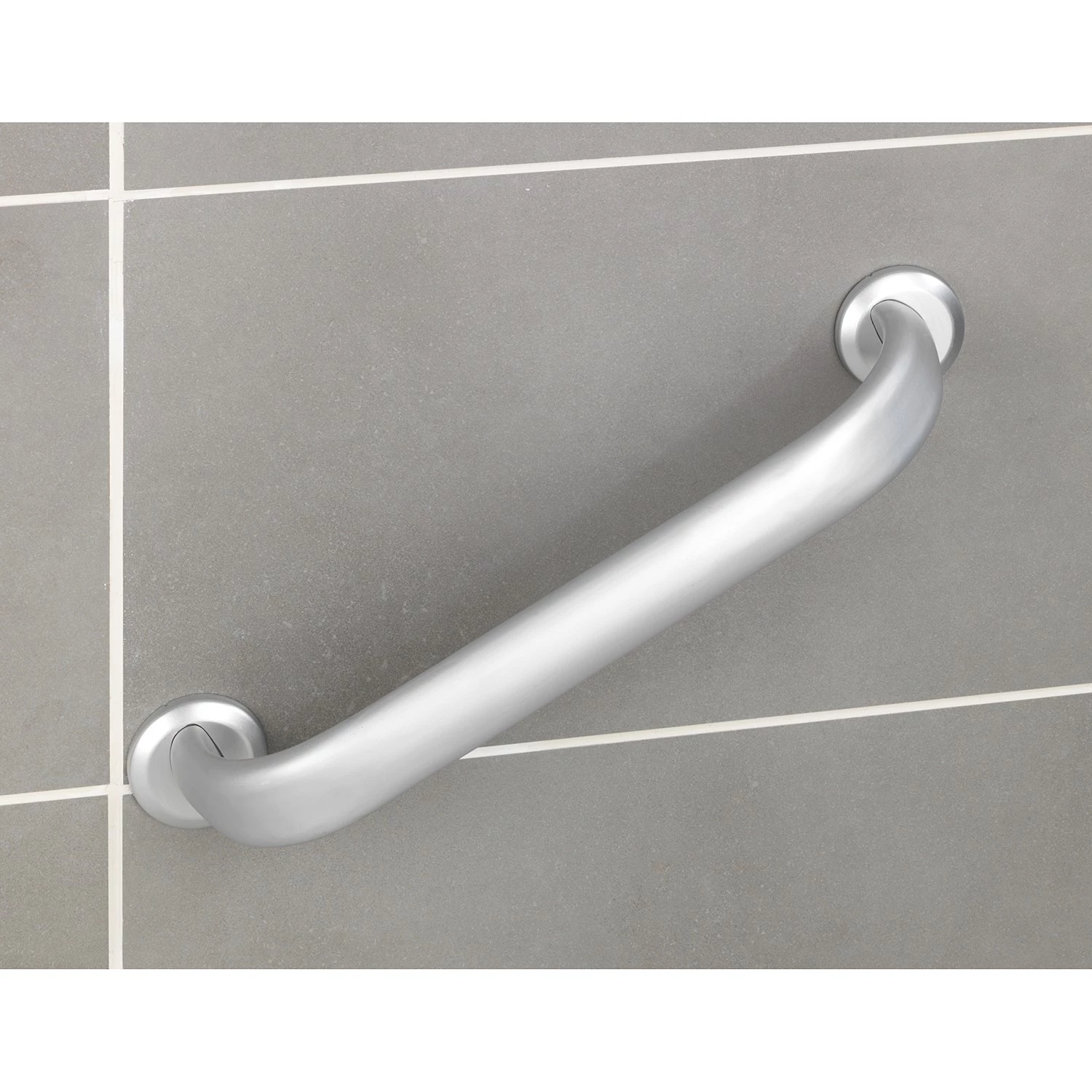 WENKO Barre d’appui Secura Premium (lot de 2) - Aluminium - Argenté - Largeur : 48 cm 3 WENKO Barre d’appui Secura Premium (lot de 2) - Aluminium - Argenté - Largeur : 48 cm – Image 3