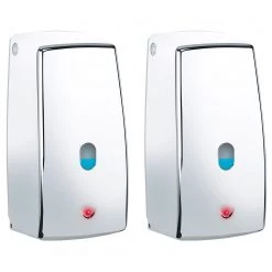 WENKO Distributeurs de savon Treviso (lot de2) - Argenté