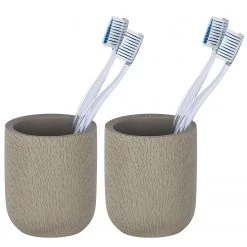 Verre à dents Joy - Ciment - Taupe -Accessoires de salle de bain Soldes 1000243162 210129 09331200598 DETAILS P000000001000243162