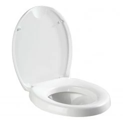 WENKO Siège WC Secura - Aluminium / Duroplasz - Blanc -Accessoires de salle de bain Soldes 1000243169 210129 09331800635 DETAILS P000000001000243169