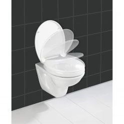 WENKO Siège WC Secura - Aluminium / Duroplasz - Blanc -Accessoires de salle de bain Soldes 1000243169 210129 09331900637 DETAILS P000000001000243169