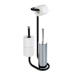 WENKO Brosse WC Universalo - Acier - Noir -Accessoires de salle de bain Soldes 1000243180 210129 09332400668 DETAILS P000000001000243180