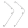 WENKO Barres d’appui Secura V (lot de 2) - Aluminium / Matière plastique - Blanc
