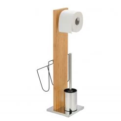 WENKO Brosse WC Portofino - Bambou - Marron -Accessoires de salle de bain Soldes 1000243191 210129 09333300699 DETAILS P000000001000243191