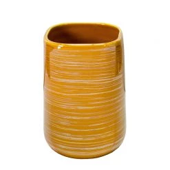 Kleine Wolke Porte brosse à dents Argentic - Grès - Jaune doré