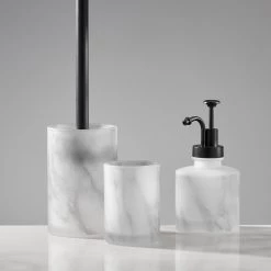 Kleine Wolke Porte brosse à dents Marmor - Verre - Anthracite -Accessoires de salle de bain Soldes 1000244695 210205 17174700056 DETAILS P000000001000244695