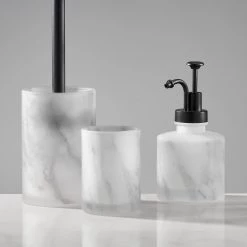 Kleine Wolke Distributeur de savon Marmor - Verre - Anthracite -Accessoires de salle de bain Soldes 1000244706 210205 17180100079 DETAILS P000000001000244706
