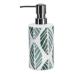 Kleine Wolke Distributeur de savon Leaf - Grès- Pacifique