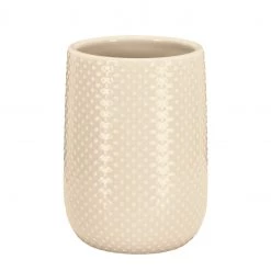 Kleine Wolke Porte brosse à dents Dotty - Grès - Beige