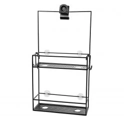 Accessoires de salle de bain Soldes 30 Umbra Étagère de douche Cubiko - Fer - Noir