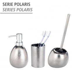 WENKO Brosse WC Polaris Nodi - Céramique - Chrome -Accessoires de salle de bain Soldes 1000257668 210422 0738470001020 ICON DETAILS P000000001000257668 icon seal