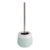 WENKO Brosse WC Malta - Blanc / Verre menthe