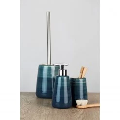 WENKO Brosse WC Pottery - Bleu pétrole -Accessoires de salle de bain Soldes 1000257673 210422 07385200046 MOOD DETAILS P000000001000257673 mood