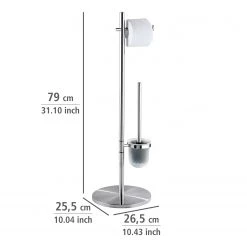 WENKO Brosse WC Pieno - Métal - Satiné -Accessoires de salle de bain Soldes 1000257682 210422 0739000001072 ICON DETAILS P000000001000257682 icon seal