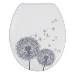 WENKO Siège WC Astera - Métal / Matière plastique - Argenté