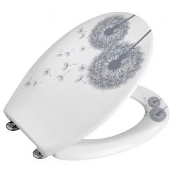 WENKO Siège WC Astera - Métal / Matière plastique - Argenté -Accessoires de salle de bain Soldes 1000257685 210422 07390400096 DETAILS P000000001000257685