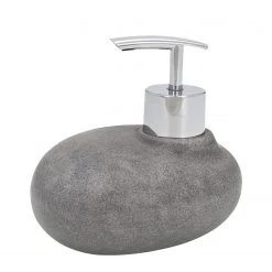 WENKO Distributeur de savon Pebble Stone - Gris