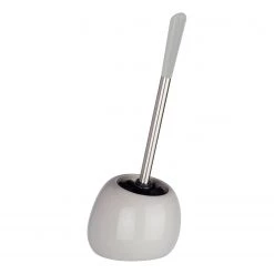 WENKO Brosse WC Polaris - Céramique / Silicone - Gris clair