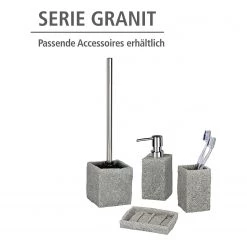 WENKO Distributeur de savon Granit - Gris -Accessoires de salle de bain Soldes 1000257709 210422 073925001167 ICON DETAILS P000000001000257709 icon seal