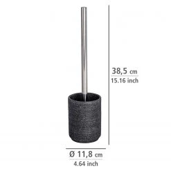 WENKO Brosse WC Goa Neo - Polyrésine - Anthracite -Accessoires de salle de bain Soldes 1000257716 210422 073931001189 ICON DETAILS P000000001000257716 icon seal