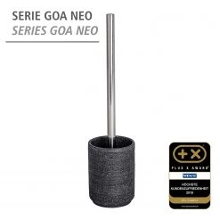 WENKO Brosse WC Goa Neo - Polyrésine - Anthracite -Accessoires de salle de bain Soldes 1000257716 210422 073931001190 ICON DETAILS P000000001000257716 icon seal