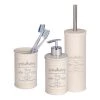 WENKO Set salle de bain Home (3 éléments) - Métal - Crème