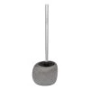 WENKO Brosse WC Pebble Stone - Polyrésine - Gris