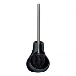 WENKO Brosse WC Drop Neo - Céramique - Noir - Noir
