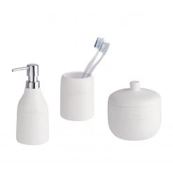 WENKO Set salle de bain The Collection White - Blanc