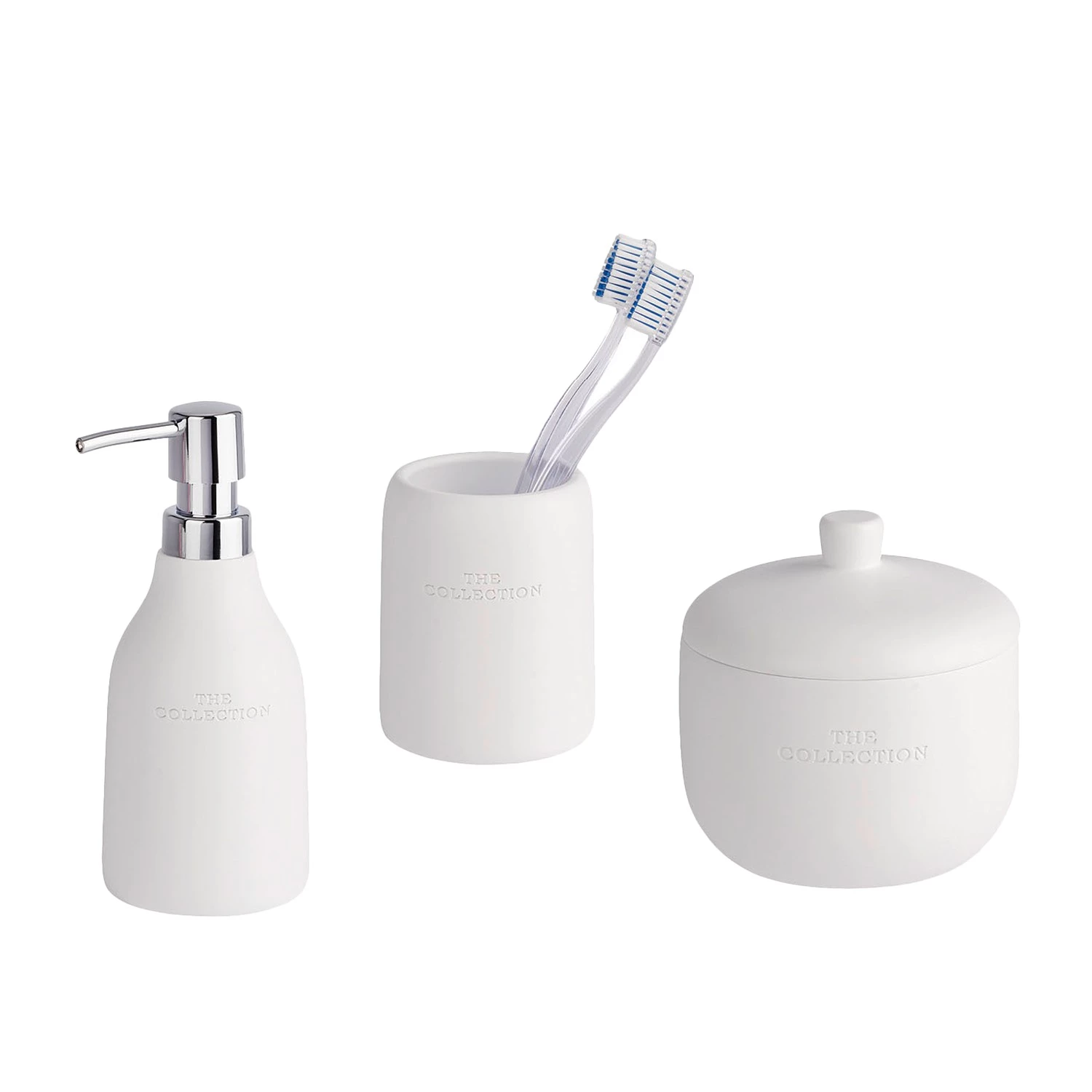 WENKO Set salle de bain The Collection White - Blanc 1 WENKO Set salle de bain The Collection White - Blanc