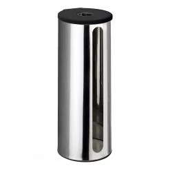 WENKO Porte rouleaux papier toilette Detroit - Métal - Brillant