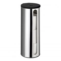 WENKO Porte rouleaux papier toilette Detroit - Métal - Brillant -Accessoires de salle de bain Soldes 1000257748 210422 07400200323 DETAILS P000000001000257748