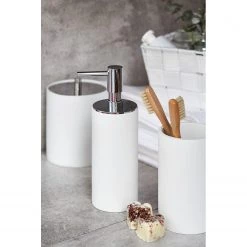 WENKO Verres à dents Ida - Blanc - Lot de 2 -Accessoires de salle de bain Soldes 1000257773 210422 07402100401 MOOD DETAILS P000000001000257773 mood