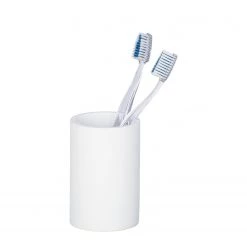WENKO Verres à dents Ida - Blanc - Lot de 2 -Accessoires de salle de bain Soldes 1000257773 210422 07402100402 DETAILS P000000001000257773