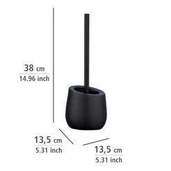 WENKO Brosse WC Badi - Noir -Accessoires de salle de bain Soldes 1000257778 210422 074027001417 ICON DETAILS P000000001000257778 icon seal