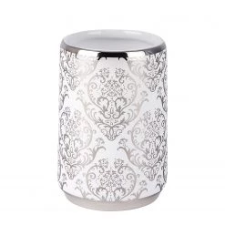 WENKO Set salle de bain Barock (3 éléments) - Céramique - Blanc -Accessoires de salle de bain Soldes 1000257785 210422 07403400451 DETAILS P000000001000257785