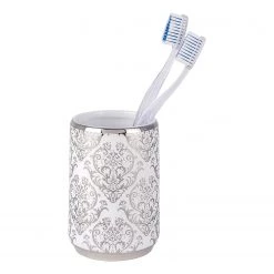 WENKO Set salle de bain Barock (3 éléments) - Céramique - Blanc -Accessoires de salle de bain Soldes 1000257785 210422 07403400452 DETAILS P000000001000257785