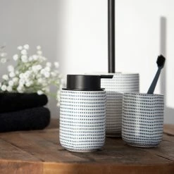 WENKO Distributeur de savon Nole - Céramique - Multicolore -Accessoires de salle de bain Soldes 1000257804 210422 07405800548 DETAILS P000000001000257804