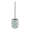 WENKO Brosse WC Aquamarin - Céramique - Beige / Bleu