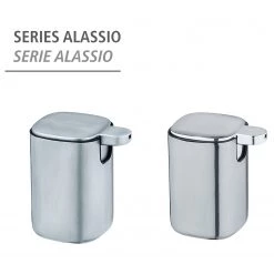 WENKO Distributeur de savon Alassio - Métal - Brillant -Accessoires de salle de bain Soldes 1000257832 210422 074122001636 ICON DETAILS P000000001000257832 icon seal