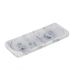 WENKO Porte-savon Desio - Blanc / Gris