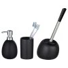 WENKO Set salle de bain Polaris II (3 élém.) - Noir