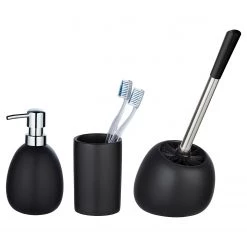 WENKO Set salle de bain Polaris II (3 élém.) - Noir